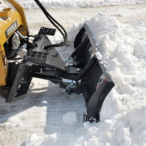 angle dirt blade for skid steer|skid steer mount snow blade.